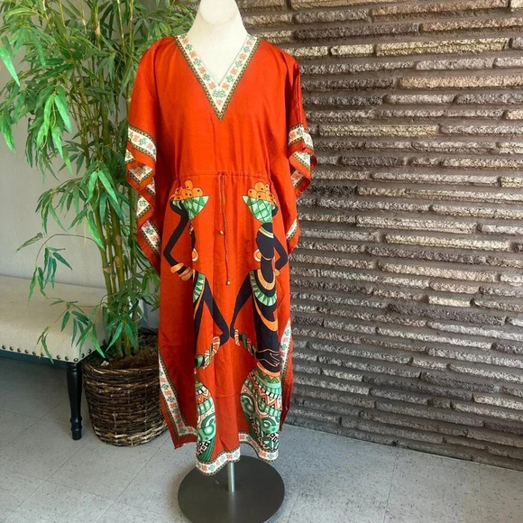 Shore Drive African Inspired Loungewear Caftan - Picture 3 of 7